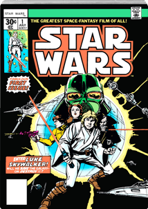 1 Unze Silber Star Wars -  Comix Nr. 1 2024 PP (Auflage: 1.000 | coloriert | Polierte Platte)