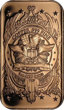 1 Unze Kupferbarren - Walking Liberty