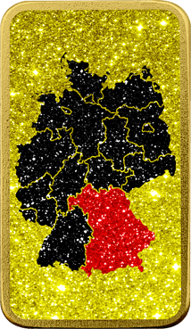 1 Unze Silberbarren Bayern (Auflage: 100 | teilvergoldet)