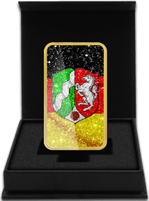 1 Unze Silberbarren Nordrhein-Westfalen (Auflage: 100 | teilvergoldet)