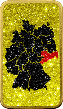1 Unze Silberbarren Sachsen (Auflage: 100 | teilvergoldet)