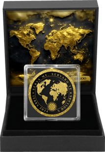 1 Unze Silber Terra Iced Out 2024 (Auflage: 100 | Ruthenium | teilvergoldet)