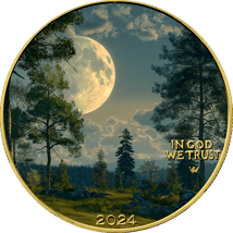 1 Unze Silber Deutsche Waldtiere Fuchs 2024 (Auflage: 50 | teilvergoldet)