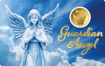 Gold Schutzengel Münze