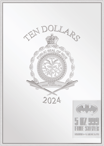 5 Unze Silber DC Comics 85 Jahre Batman 2024 (Auflage: 200 | Polierte Platte)