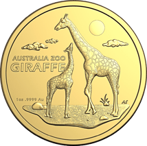 1 oz Gold Australia Zoo Giraffe 2024 (Mintage: 250)