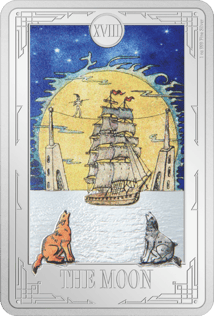 1 oz Silver Tarot Card The Moon 2024 (Mintage: 2,000 | Proof)