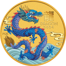 1/10 Unze Gold Lunar III Drache 2024 (Auflage: 20.000)