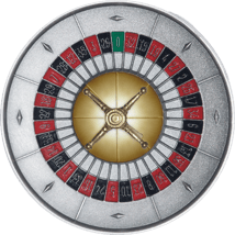 3 Unze Silber Roulette 2023 (Auflage: 555 | High Relief | Antik Finish)
