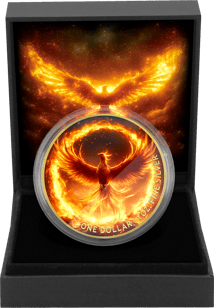 1 Unze Silber Phönix 2024 (Auflage: 100 | teilvergoldet)