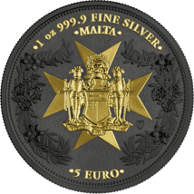1 Unze Silber Malta Golden Eagle 2024 (Auflage: 1.000 | teilvergoldet)