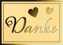 Gold Danke Münze