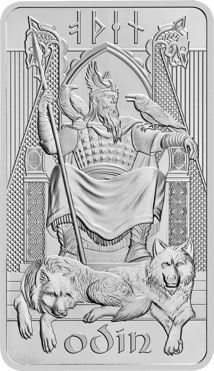 10 Unze Silberbarren Nordische Götter Odin (Auflage: 7.000)