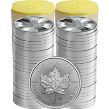 50 x 1 Unze Silber Maple Leaf 2025