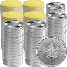 100 x 1 Unze Silber Maple Leaf 2025