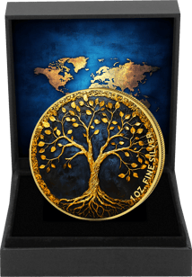 1 Unze Silber Goldener Lebensbaum 2024 (Auflage: 100 | teilvergoldet)