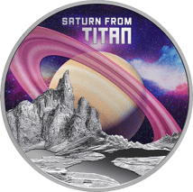 1 Unze Silber Saturn from Titan 2025 (Auflage: 999 | Polierte Platte)