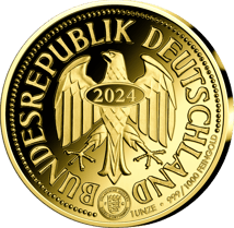 1 Unze Gold Deutsche Mark 2024 (Auflage: 199 | Neuprägung von 2001 | 1 DM)