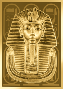 Gold Tutanchamun Münze