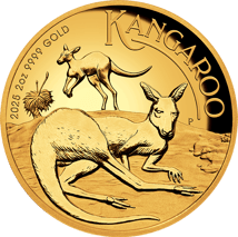 2 Unze Gold Känguru 2025 High Relief PP (Auflage: 200 | Polierte Platte)