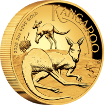 2 Unze Gold Känguru 2025 High Relief PP (Auflage: 200 | Polierte Platte)