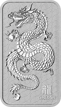 1 Unze Silberbarren Drache Perth Mint