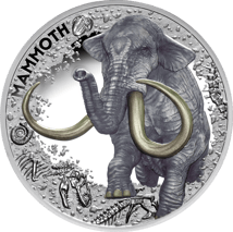 1 Unze Silber Mammut 2025 (Auflage: 750 | Polierte Platte)