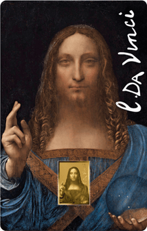 Gold Leonardo da Vinci Salvator Mundi Münze