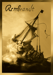 Gold Rembrandt Sturm auf dem See Genezareth