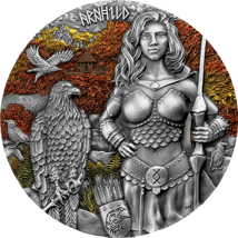 2 Unze Silber Walküre Arnhild 2025 (Auflage: 999 | High Relief | Antik Finish)