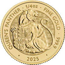 1/4 Unze Gold The Royal Tudor Beasts Queen's Panther 2025