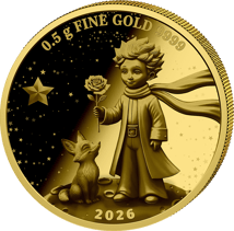 0,5g Gold Kleiner Prinz 2026 (Auflage: 5.000 | Polierte Platte)