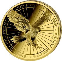 0,5g Gold Deutscher Adler 2026 (Auflage: 500.000)
