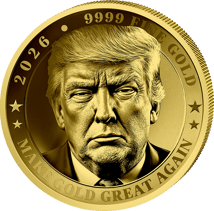 0,5g Gold Donald Trump 2026 (Auflage: 5.000 | Polierte Platte)