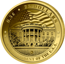 0,5g Gold Donald Trump 2026 (Auflage: 5.000 | Polierte Platte)