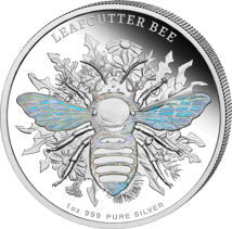 1 Unze Silber Leafcutter Bee 2026 (Auflage: 1.000 | Hologramm | Polierte Platte)