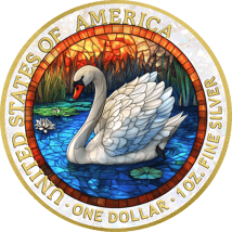 1 Unze Silber Perlmutt Schwan 2025 (Auflage: 100 | teilvergoldet)