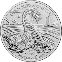 1 Unze Silber Legendary Creatures Loch Ness Monster 2026 (Auflage: 50.000)