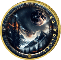 1 Unze Silber Mystischer Pegasus 2025 (Auflage: 100 | teilvergoldet)