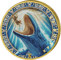 1 Unze Silber Jona und der Wal 2025 (Auflage: 100 | teilvergoldet)