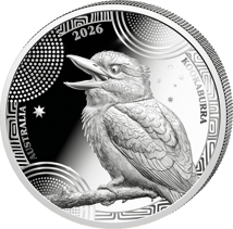 1 Unze Silber Australien Wildlife Serie Kookaburra 2026 (Auflage: 1000 | Polierte Platte)