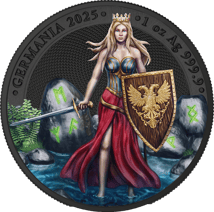 1 Unze Silber Germania 2025 WMF Edition 2025 (Auflage: 500 | Schwarzlichteffekt)