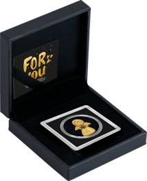 Gold Schutzengel Shaped Coin