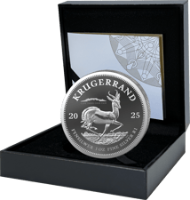 1 Unze Silber Krügerrand 2025 (Auflage: (1.000 | Privy Mark Kapstadt | Polierte Platte)