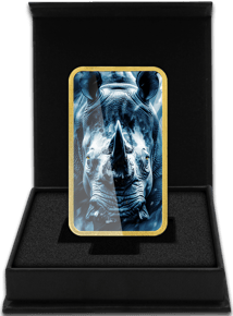 1 Unze Silber African Animals Nashorn (Auflage: 50 | teilvergoldet)