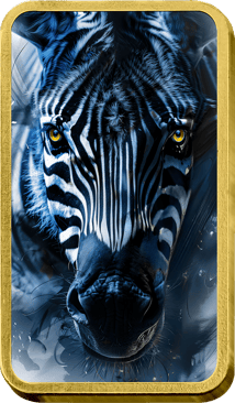 1 Unze Silber African Animals Zebra (Auflage: 50 | teilvergoldet)