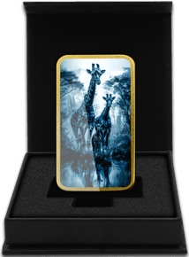 1 Unze Silber African Animals Giraffe (Auflage: 50 | teilvergoldet)