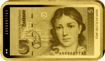 1/200 Unze Gold Münzbarren 5 Deutsche Mark (Auflage: 5.000 | Polierte Platte)