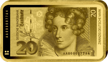 20 Deutsche Mark Gold Münzbarren (Auflage: 5.000 | Polierte Platte)