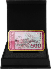 1 Unze Silber 500 DM Schein (Auflage: 100 | teilvergoldet)